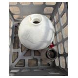 (3) Milk Glass Lamp Shades & ??
