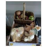 Piggy Salt & Pepper Shakers, (3) Plushies, +