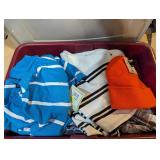 Small Tote w/ Lid + NWT Shirts, Thinsulate Hat &