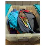 Pieces of Fabric in Tote w/ Lid