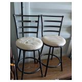 (2) Metal Bar Stools