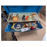 Plastic Tackle Box w/ Contents
