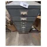 Metal Organizer w/ Contents