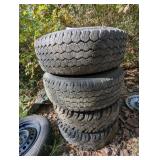 (4) Wrangler/Tires & Rims 31x10.5 R15LT