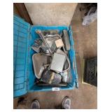 Plastic Tote w/ Assorted Automotive Mirrors