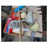 Enamelware Pots, Crock, Softball & Other