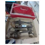 Vintage Ice Skates & Wooden Box