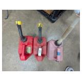 (3) Plastic Gas Cans