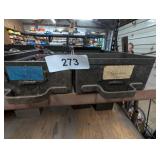Metal Drawers w/ Motorcycle Bolts & Mustang Parts