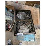 Metal Bin w/ Springs & Bolts