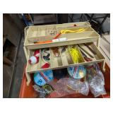 Plastic Plano Tackle Box w/ Contents