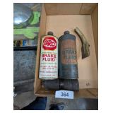 Vintage Brake Fluid Cans & Vintage Oil Funnel +
