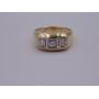 Men's 3-Diamond, 14K Gold Ring (Size: 13-3/4)
