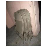 4 Metal Folding Chairs