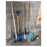 Rakes- Snow Shovels- Push Broom