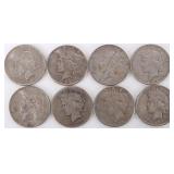 ASSORTED 90% SILVER LIBERTY PEACE DOLLARS - (8)