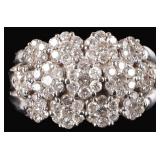 1.82CTW DIAMOND LADIES CLUSTER RING IN 14K WG