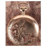 14K YELLOW GOLD ORNATE POCKET WATCH CASE