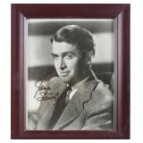 AUTOGRAPHED JAMES STEWART PICTURE FRAMED