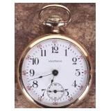 14K YELLOW GOLD WALTHAM POCKET WATCH FUNCTIONAL
