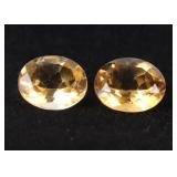 6.55CTW LOT OF TWO GENUINE LOOSE OVAL-CUT TOPAZ