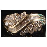 1.16CTW DIAMOND 14K YELLOW GOLD LADIES RING