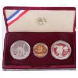 90% SILVER & GOLD U.S 1983-84 OLYMPICS PF COIN SET