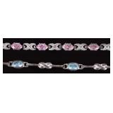 GENUINE TOPAZ STERLING SILVER LADIES BRACELETS