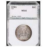1946 IOWA COMMEMORATIVE HALF DOLLAR MS-65 PCI
