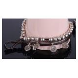 UNO DE 50 STERLING SILVER BEADED BRACELET