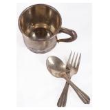 VINTAGE 1940'S STERLING SILVER TABLEWARE SET