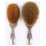 ANTIQUE STERLING SILVER WHITING HAIR BRUSHES