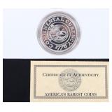 2 OZT FINE SILVER CONTINENTAL DOLLAR BULLION ROUND