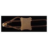 14K YELLOW GOLD LADIES CLIP-ON BROOCH 3.75 GRAMS