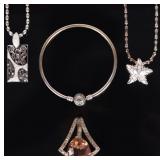 STERLING SILVER COLELCTIBLE JEWERLY - LOT OF 5