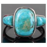 TURQUOISE STERLING SILVER SOUTHWEST STYLE RING