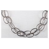 STERLING SILVER CHAIN NECKLACE 44.39 GRAMS 48'