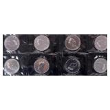 FINE SILVER 1 OZT 1993 CANADIAN MAPLE $5 COINS-(8)