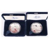 FINE SILVER PROOF 2003 & 2004 W AMERICAN EAGLES