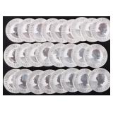 2022 1OZ AUSTRALIAN SILVER KANGAROO 25 COIN ROLL