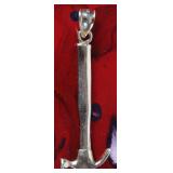 WHIMSICAL 14K YELLOW GOLD HAMMER LADIES PENDANT