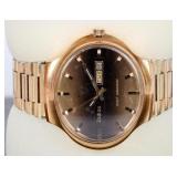 ZODIAC GOLD PLATED JUMBO SST 36000 70'S MENS WATCH