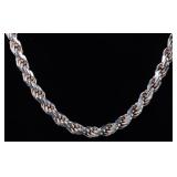 RADIANT STERLING SILVER CHAIN LADIES NECKLACE
