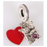 PANDORA DISNEY RUBY STERLING SILVER CHARMS