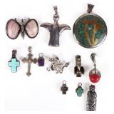 MEXICO STERLING & STERLING SILVER LADIES PENDANTS