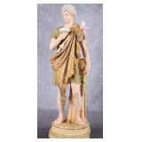 ROYAL DUX NEOCLASSICAL MAN W/GOBLET FIGURINE