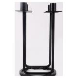 VAN KEPPEL GREEN BLACK IRON CANDLESTICK HOLDER