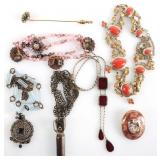 VINTAGE & ANTIQUE LADIES FASHION JEWELRY (7)
