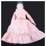 ANTIQUE GERMAN CHINA HEAD DOLL 1850S-1870S
