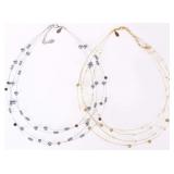 SET OF TWO NOLAN MILLER DESIGNER LADIES NECKLACES